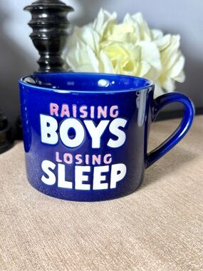 🆕RAISING BOYS LOSING SLEEP Oversized Ceramic Mug
